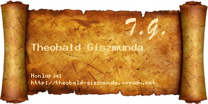 Theobald Giszmunda névjegykártya